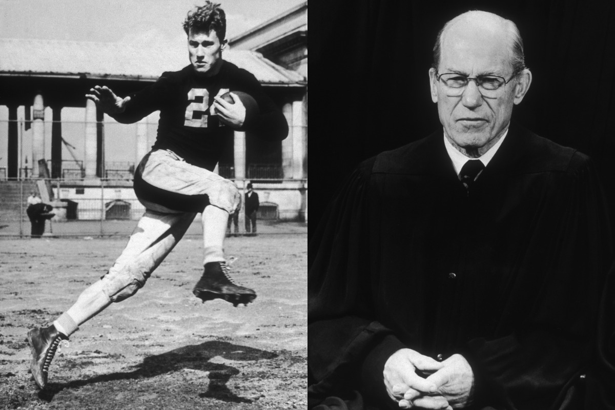 NFL running back Byron 'Whizzer' White later became an Associate Justice of the Supreme Court.