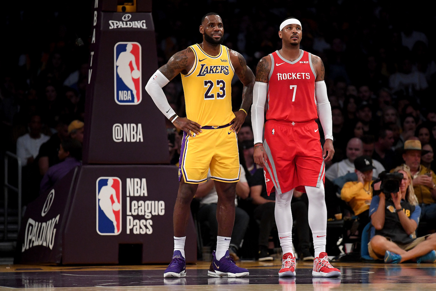 LeBron James and Carmelo Anthony