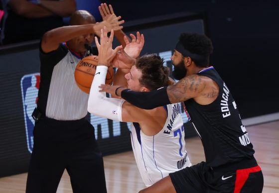 Luka Doncic Blasts Marcus Morris and Morris Fires Right Back