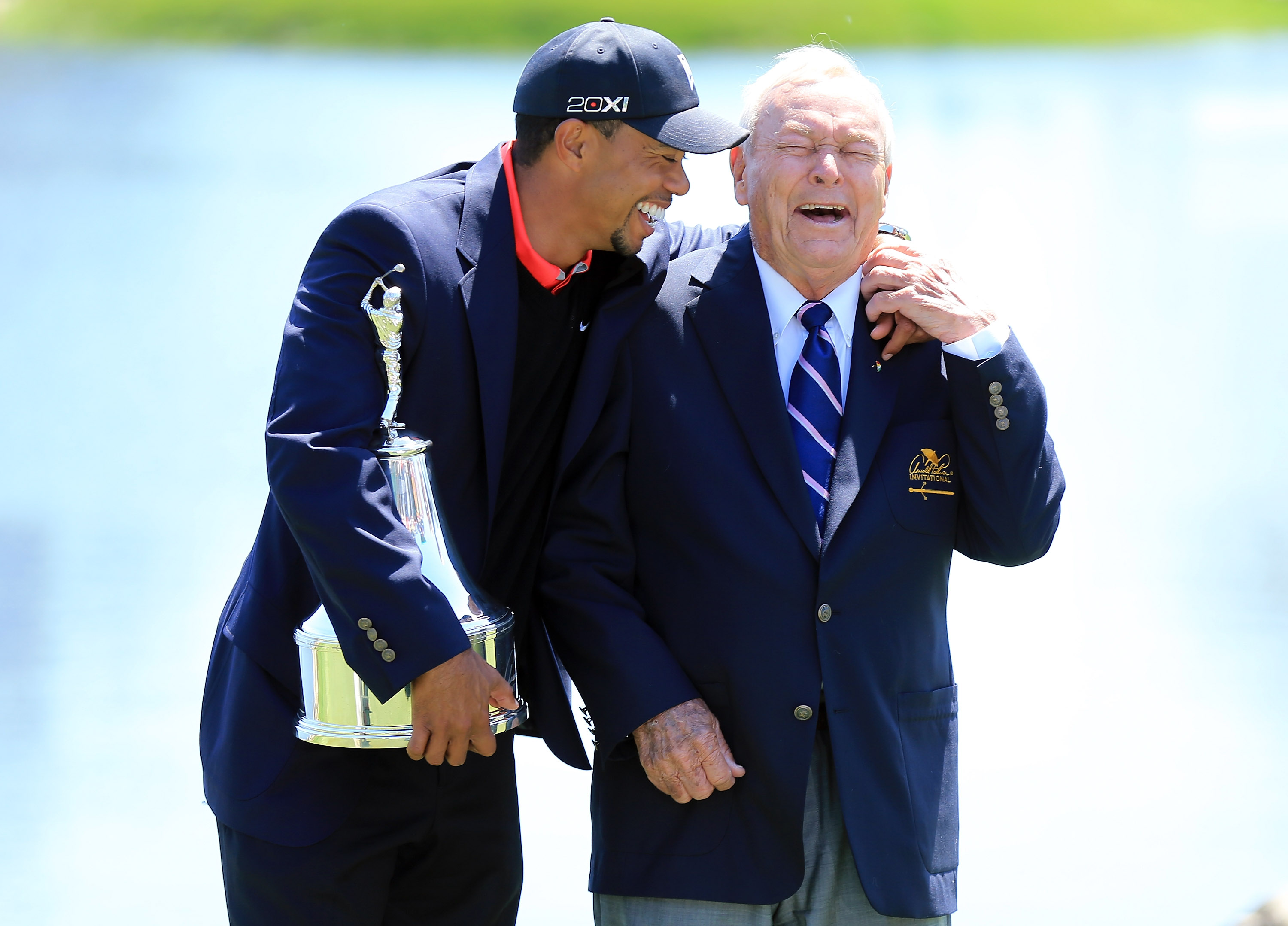 Arnold Palmer and Tiger Woods