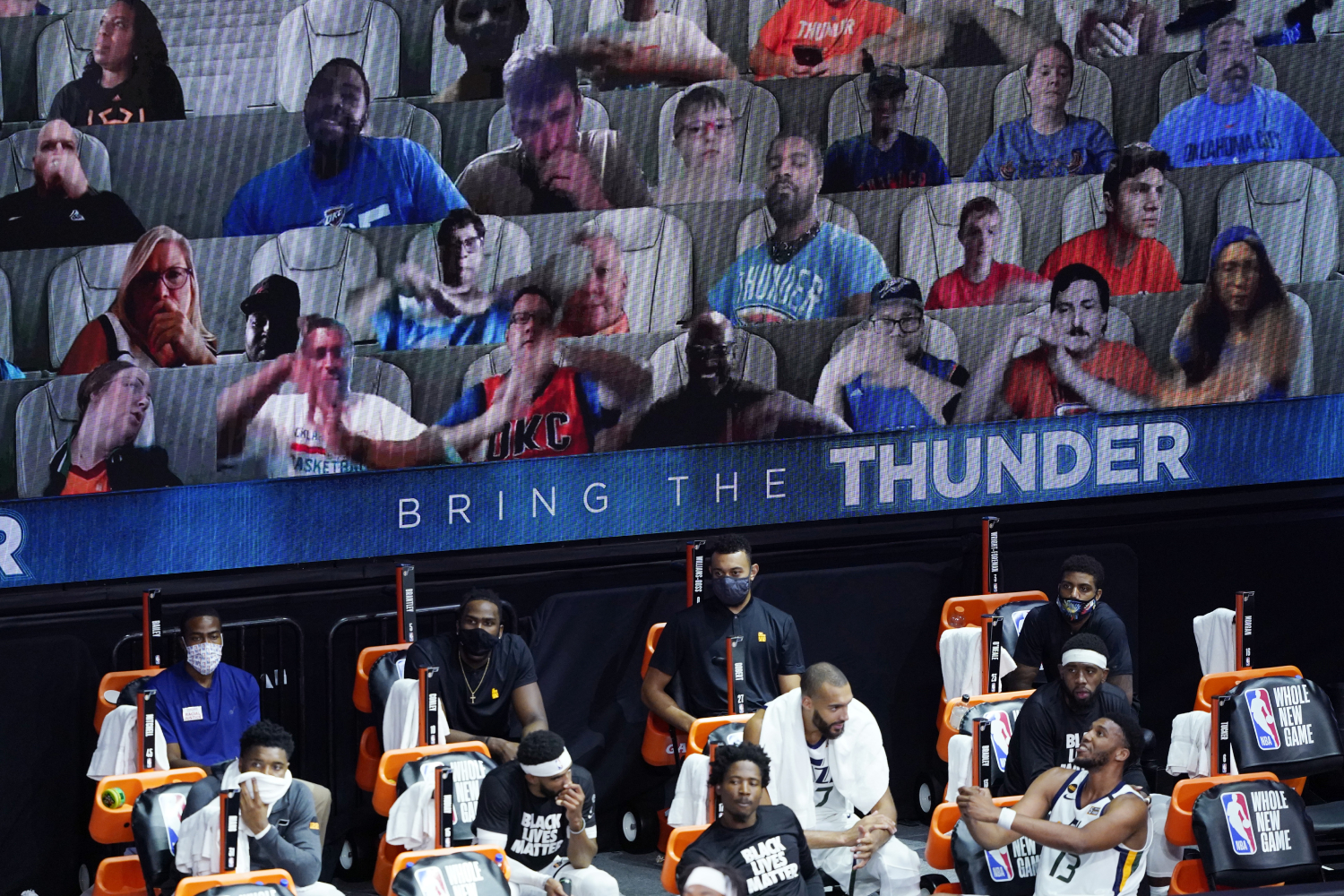 How the NBA is using virtual fans to make games feel normal