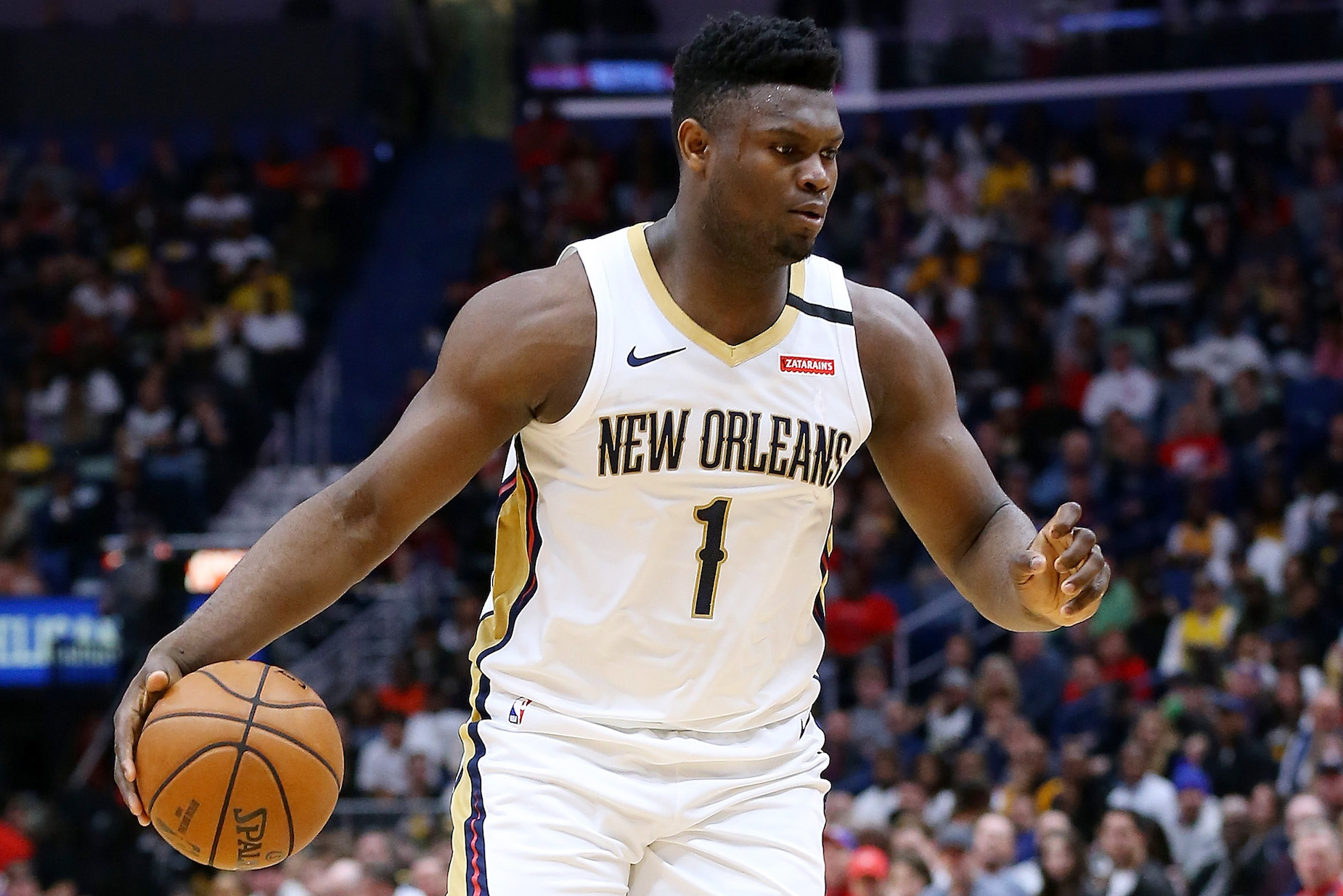 How does Zion Williamson's shoe size compare to the rest of the NBA?