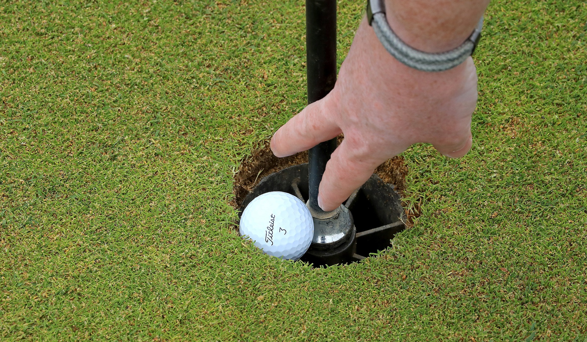 Hole-in-one with a putter