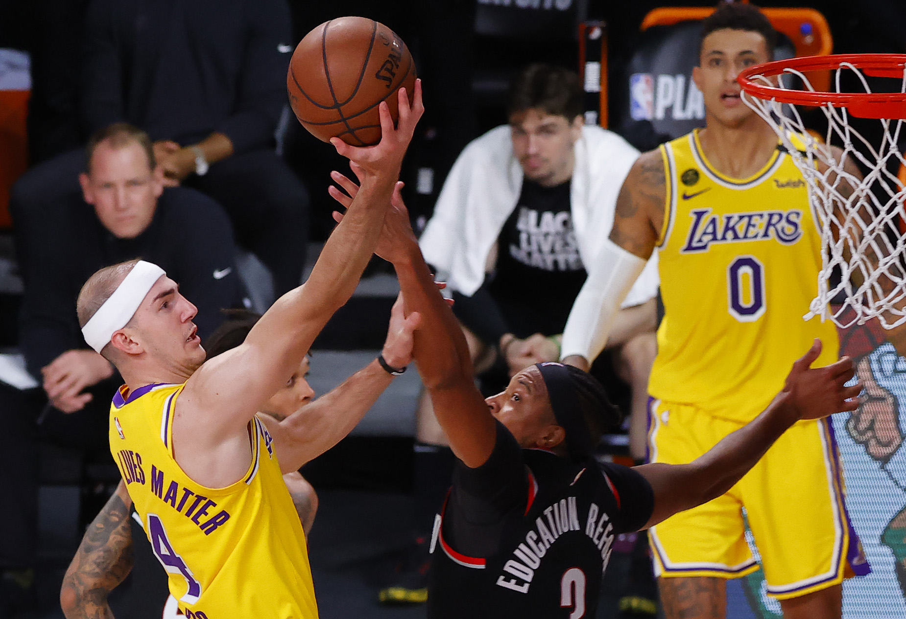 Lakers Guard Alex Caruso Makes Baldness Look Sensational