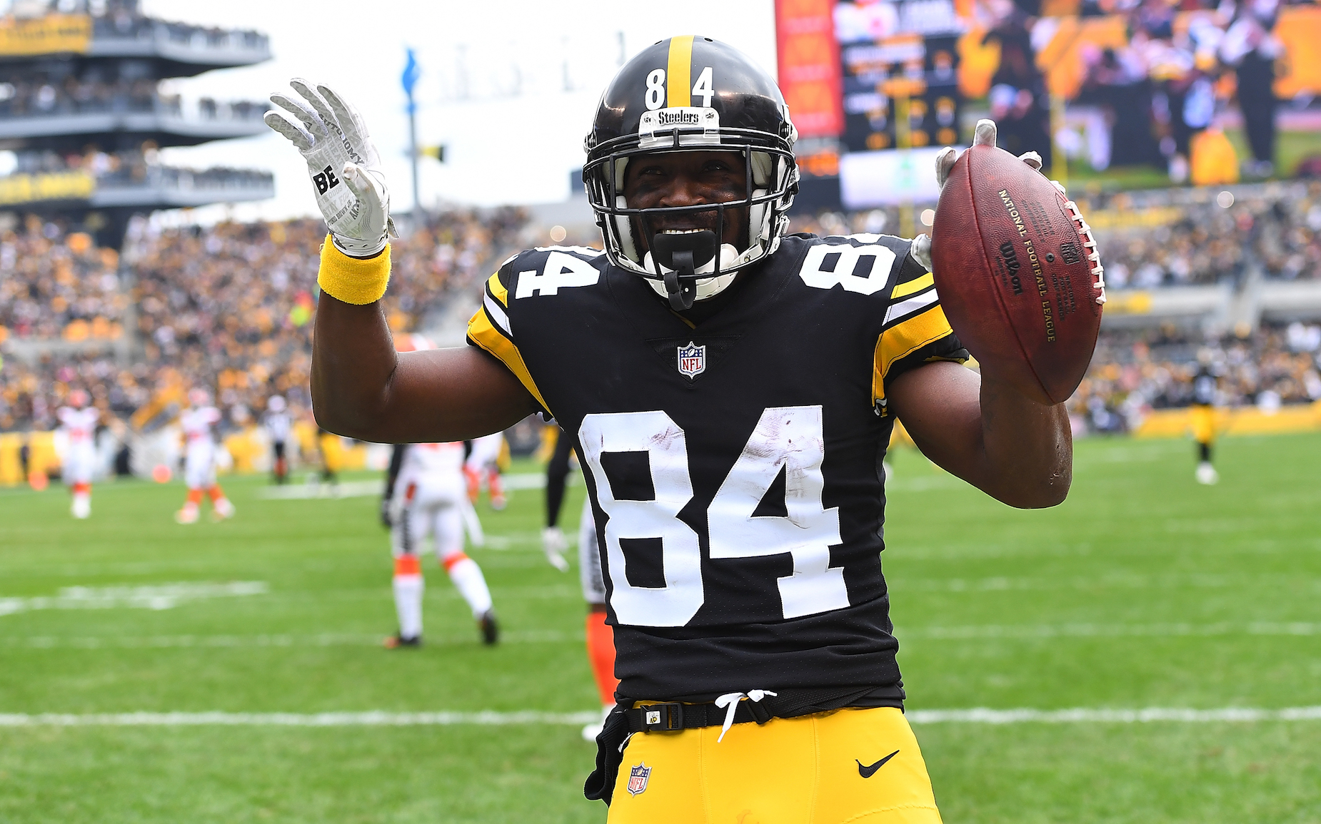 Antonio Brown has a personal reason for wearing number 84 on his jersey.