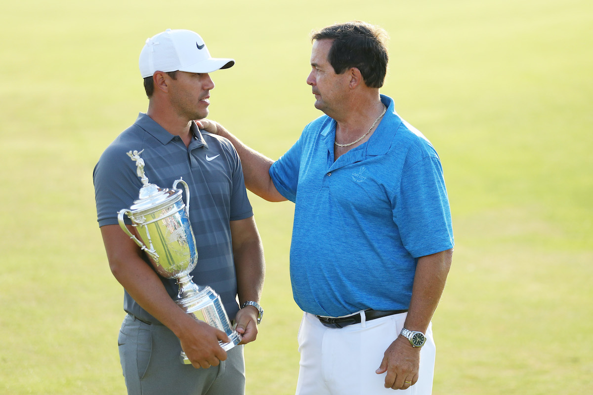 Golfer Brooks Koepka and his dad