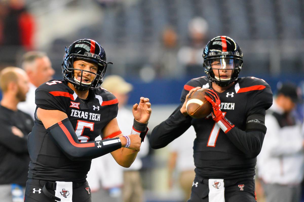 Patrick Mahomes (L) and Davis Webb played together at Texas Tech in 2014 and 2015. Mahomes is a star with the Kansas City Chiefs. Where is Davis Webb?
