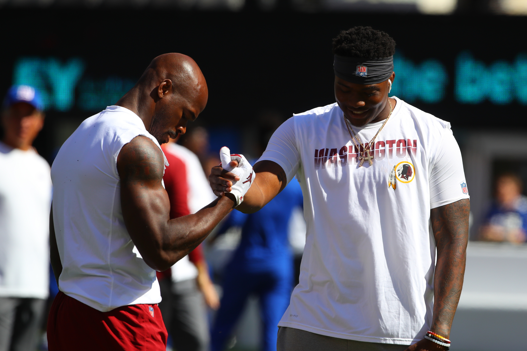 Dwayne Haskins Reveals How He Truly Feels About Former Teammate Adrian Peterson