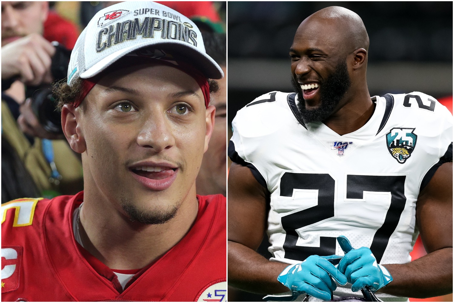 Leonard Fournette and Patrick Mahomes could join forces if the Chiefs pull the trigger and sign the former Jaguars running back.