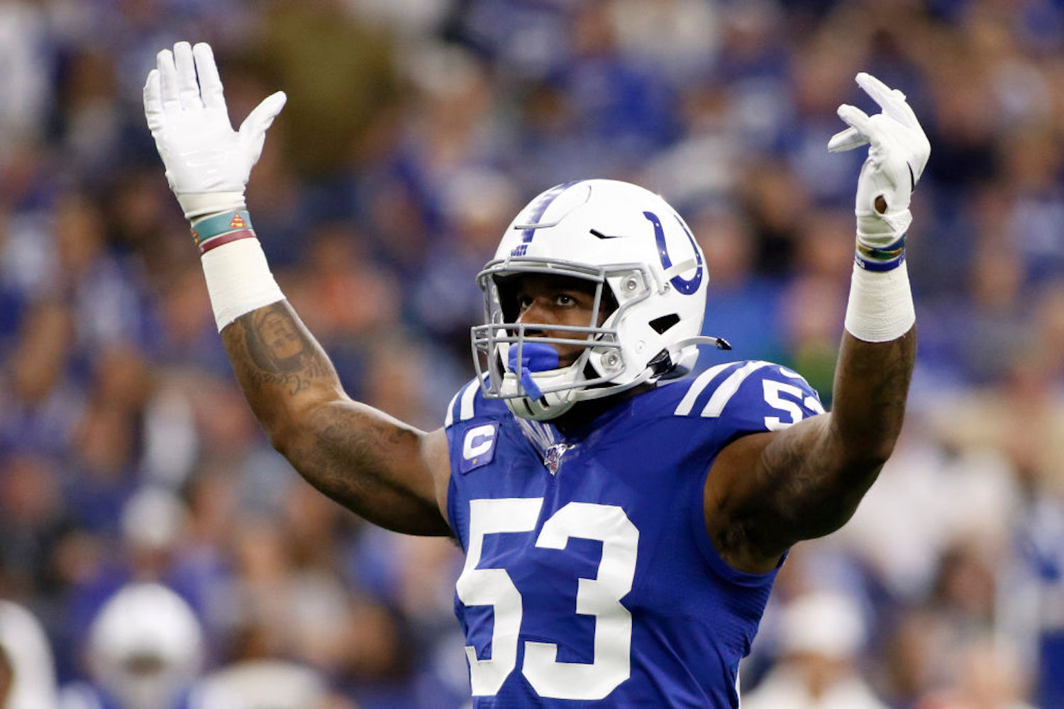 Darius Leonard and the Colts might've won Sunday, but he had some explaining to do when he arrived home without his wedding ring.
