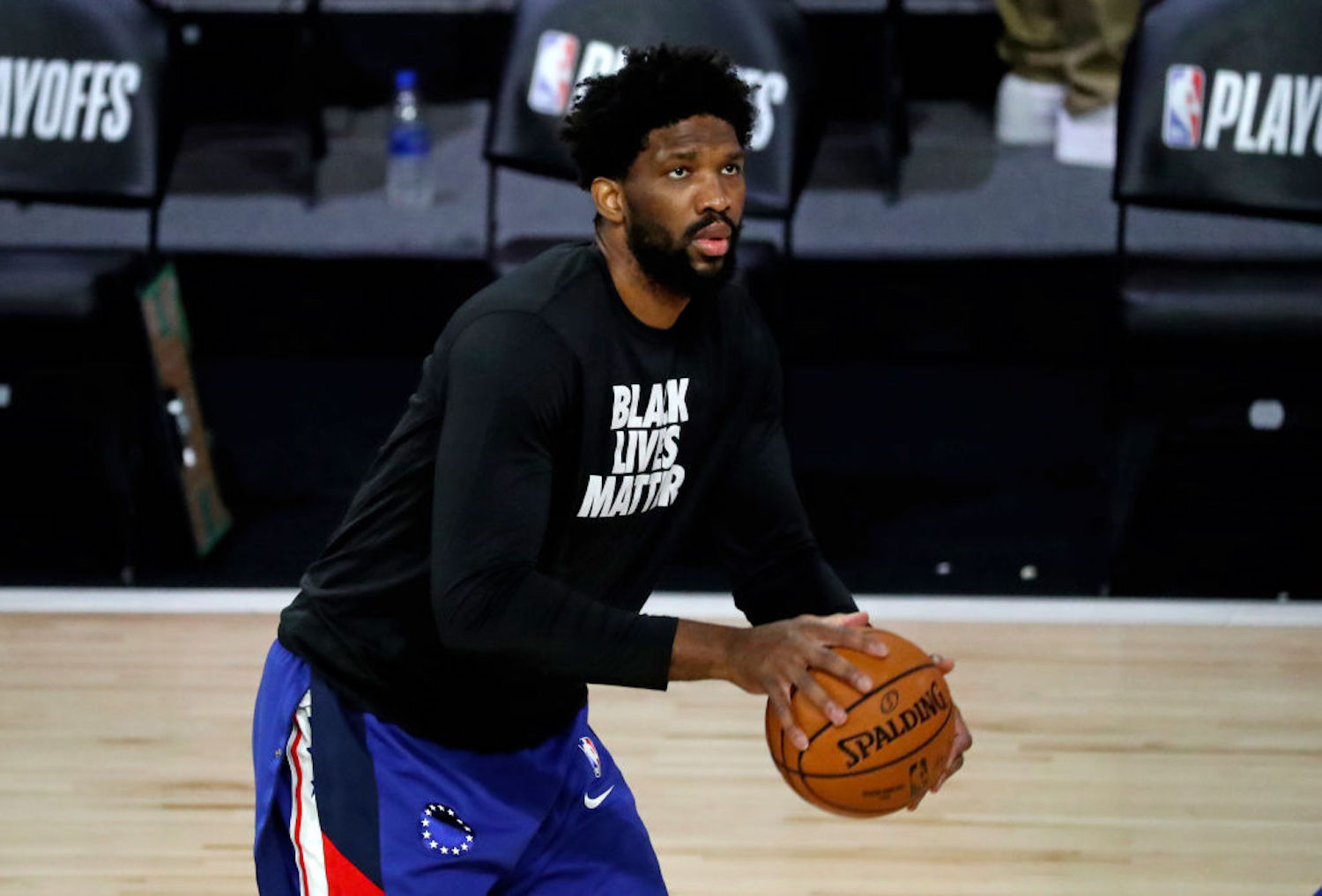 NBA baller #JoelEmbiid married his long time partner #AnneDePaul this weekend. The two have been together since 2018 and share a son…