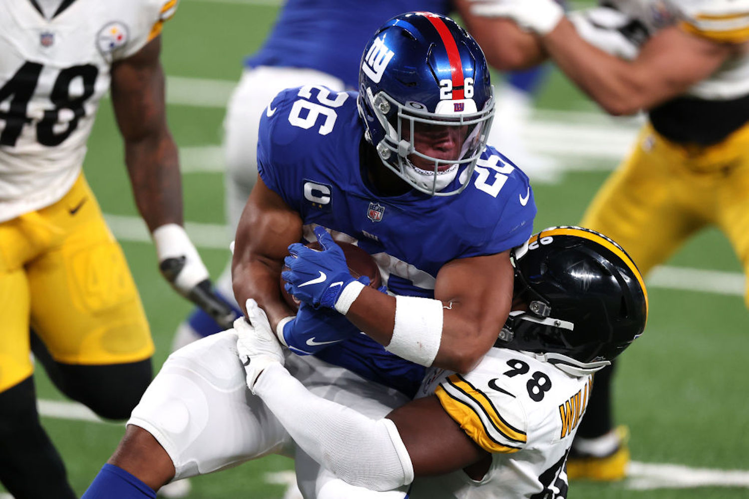 Saquon Barkley Made NFL History in Embarrassing Fashion Monday