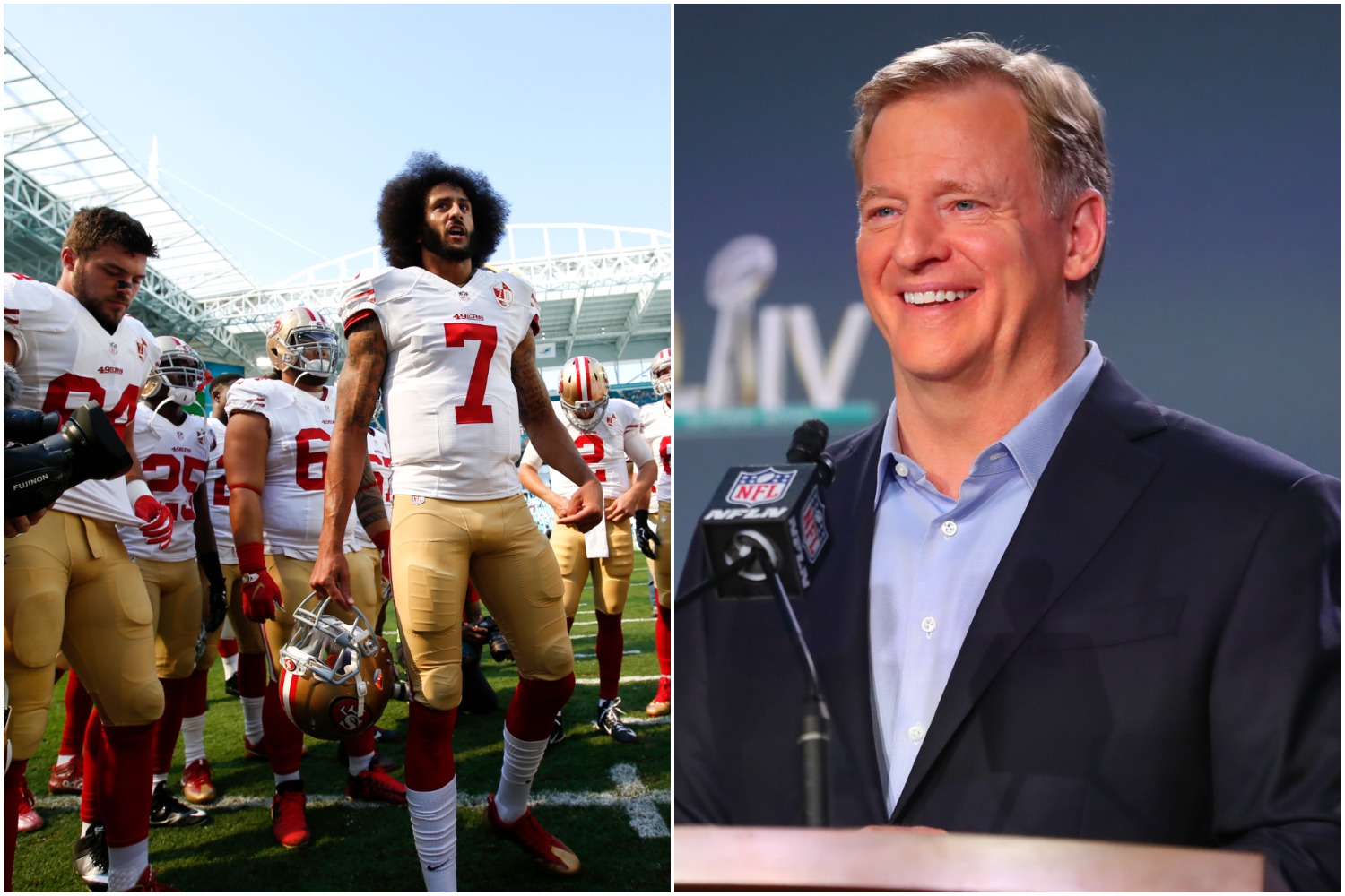 Roger Goodell just admitted his true feelings about Colin Kaepernick, who has not played in the NFL since 2016.