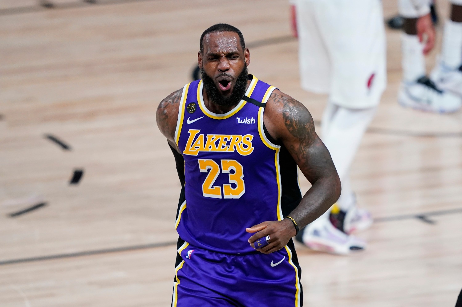Lakers star LeBron James revealed how he stays sane in the NBA bubble in Orlando.