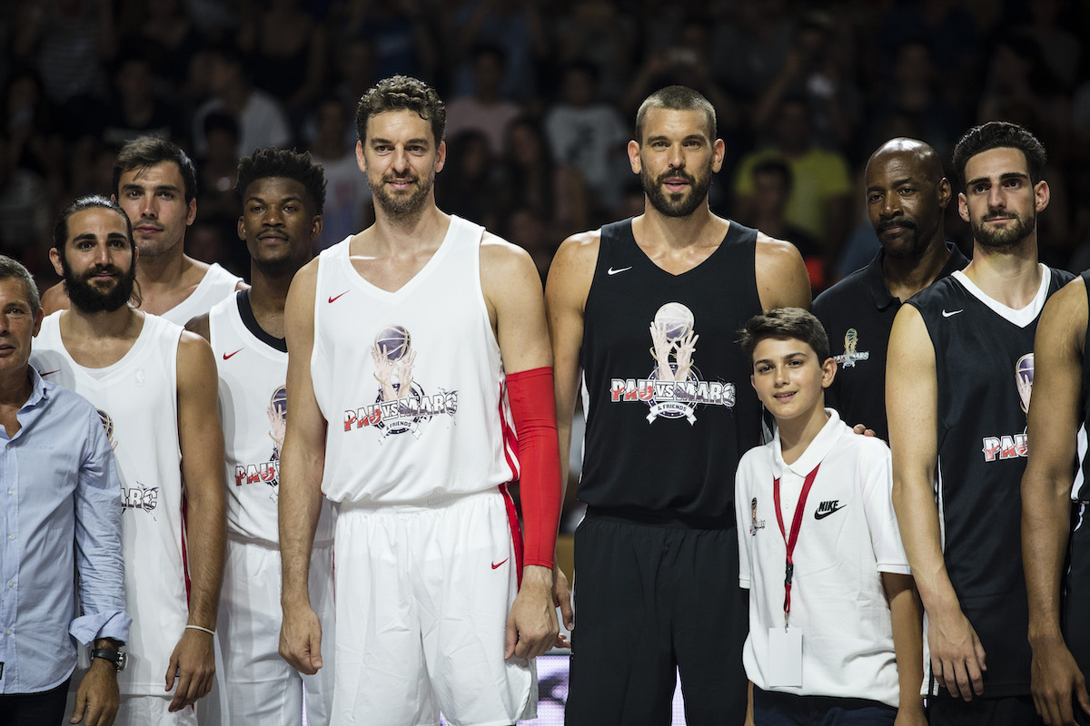 Brothers Marc Gasol and Pau Gasol