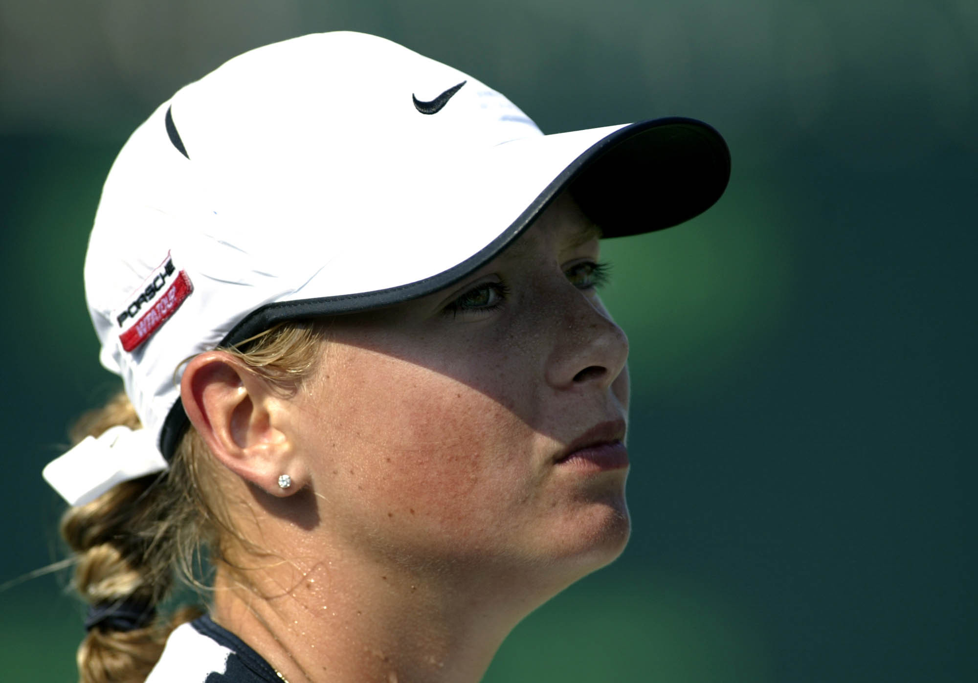 Maria Sharapova competes in 2003