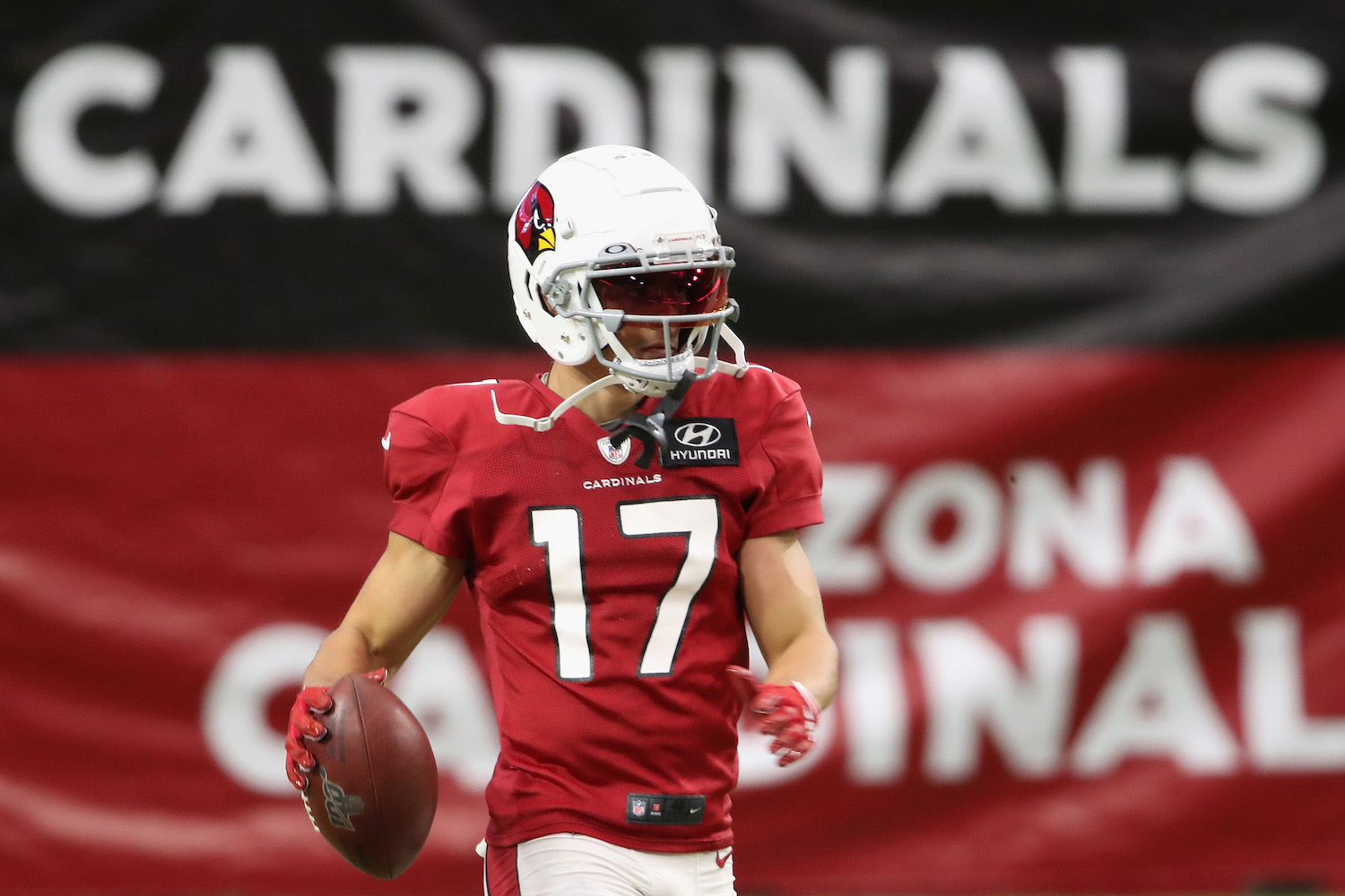 Andy Isabella #17 of the Arizona Cardinals