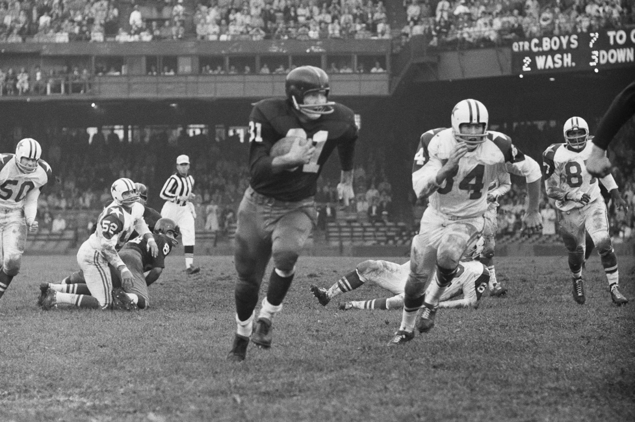 The Washington Redskins play the Dallas Cowboys