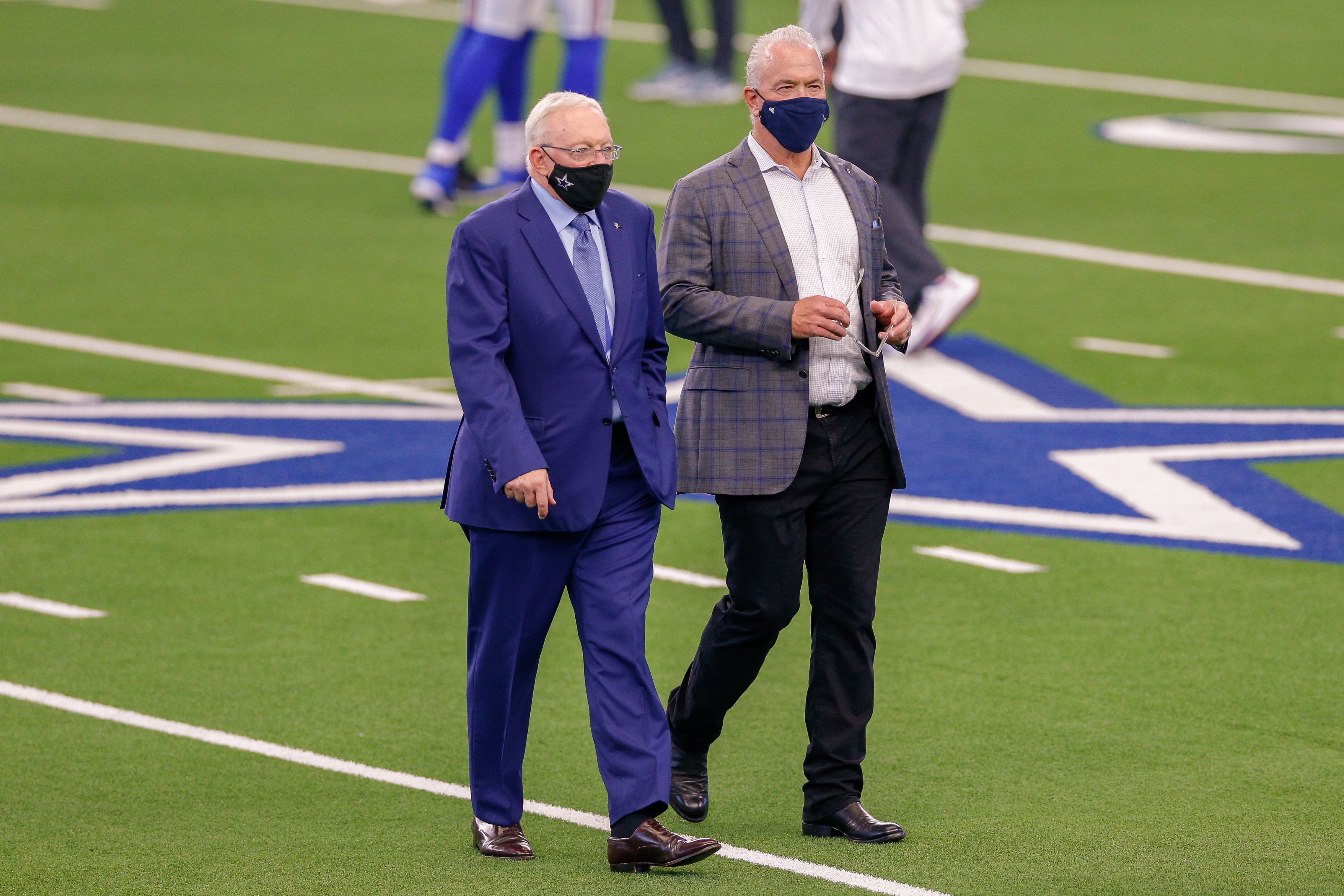 Cowboys owner Jerry Jones and Executive VP/CEO Stephen Jones