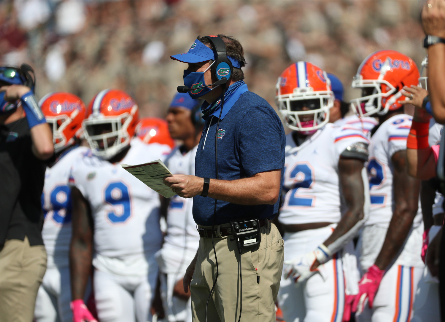 Head Coach Dan Mullen of the Florida Gators