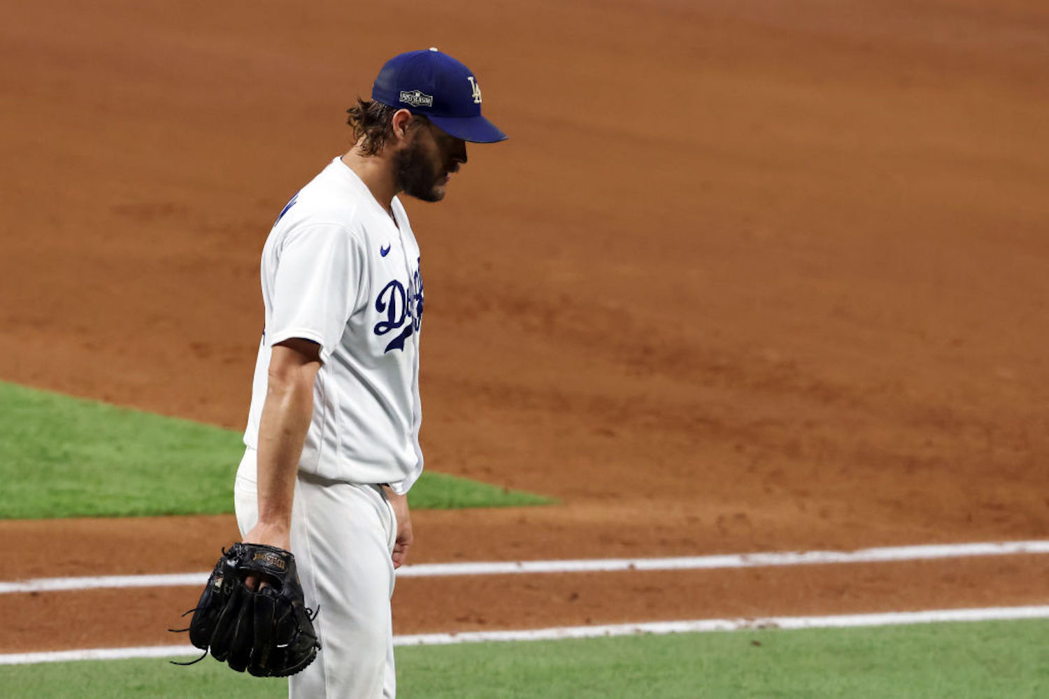 The LA Dodgers are in trouble in the NLCS after scratching Clayton Kershaw from his scheduled start in Game 2.