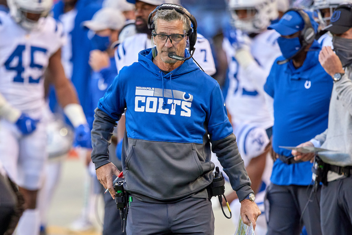 Colts head coach Frank Reich