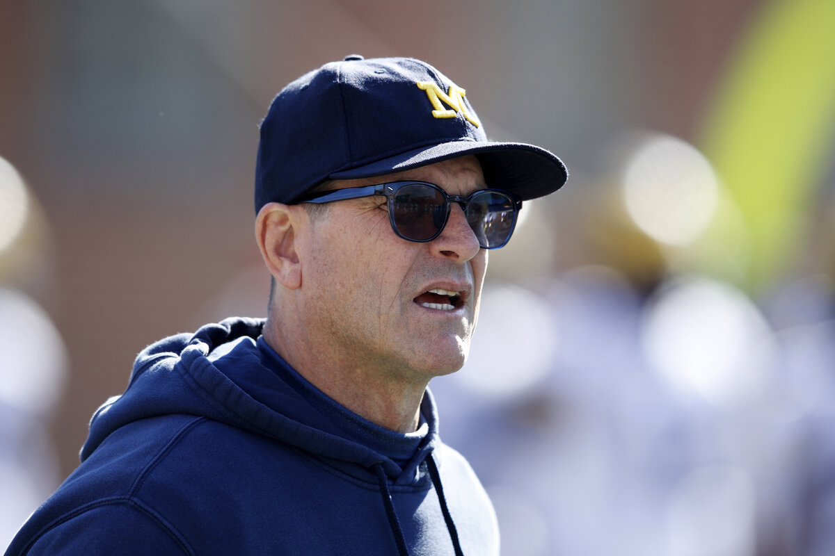 Michigan head coach Jim Harbaugh, while at Stanford, once used a player's blood as war paint.