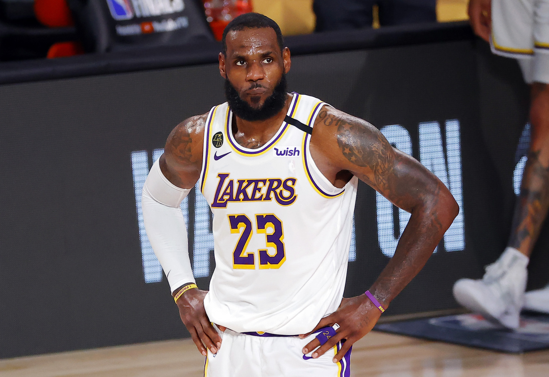 The LA Lakers dropped Game 3 of the NBA Finals but LeBron James isn't too concerned.