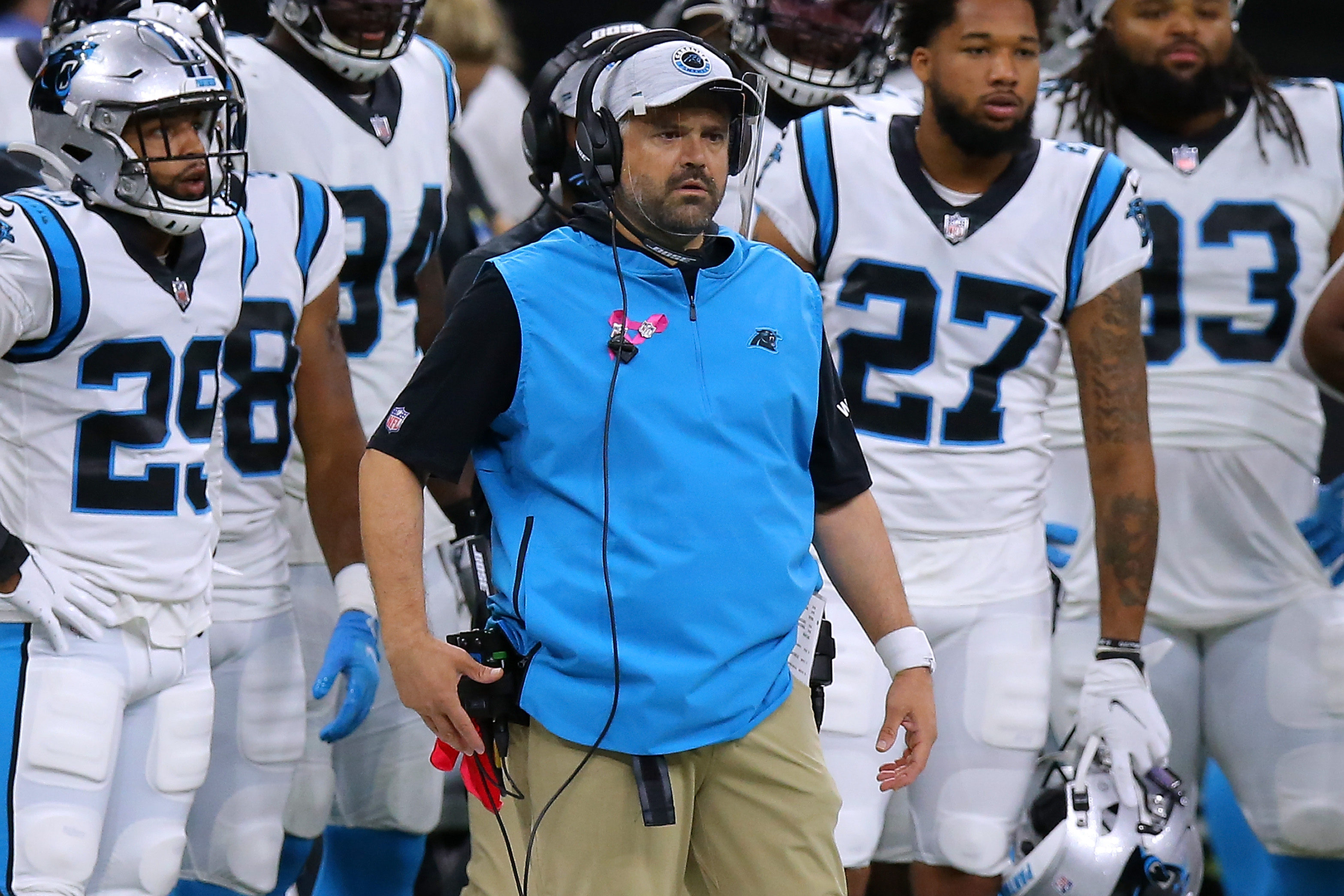 Carolina Panthers Coach Matt Rhule Showing Who S Boss In His First Season