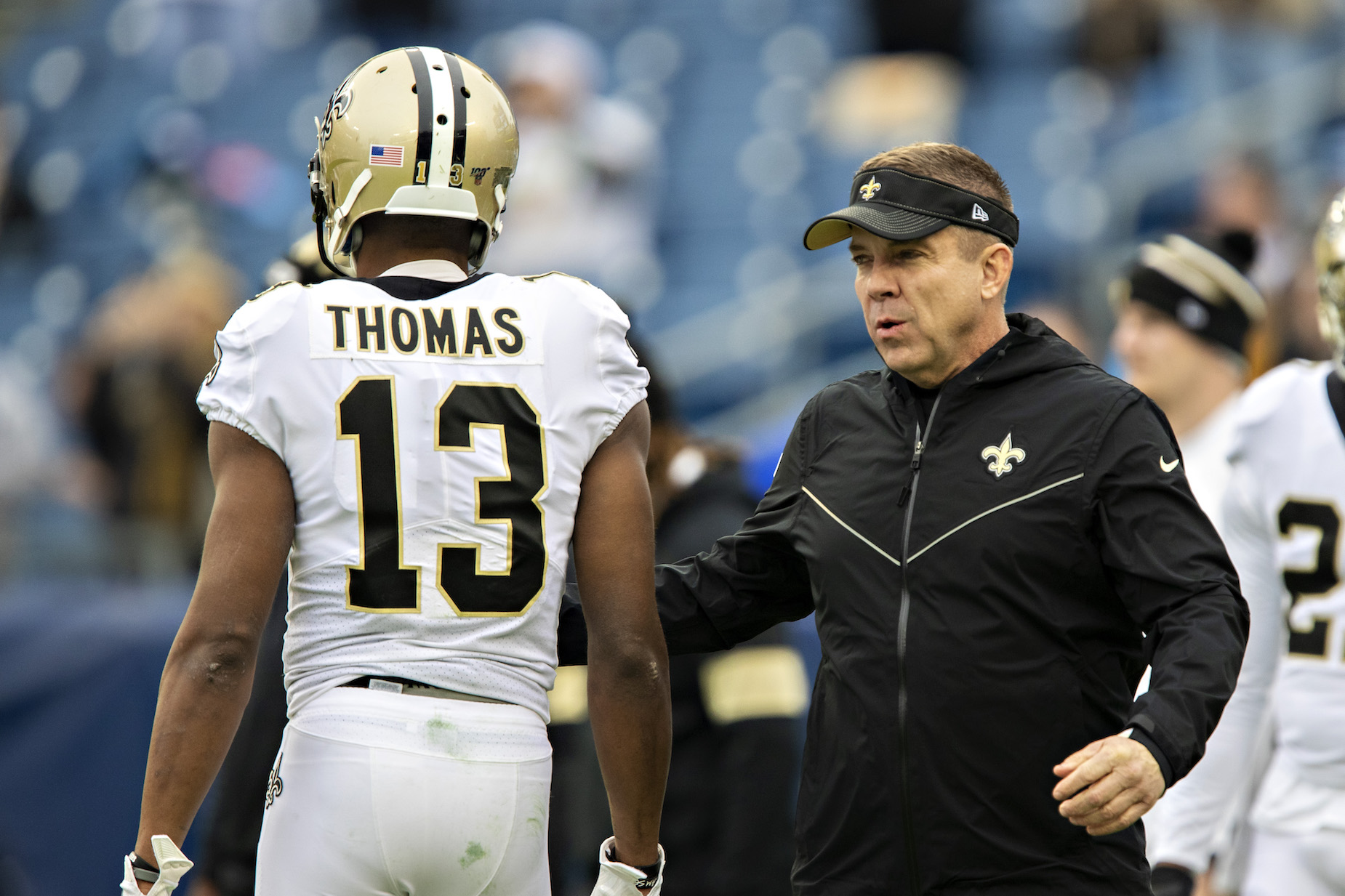 New Orleans Saints head coach Sean Payton took to Twitter and sent a strong message about Michael Thomas' future.