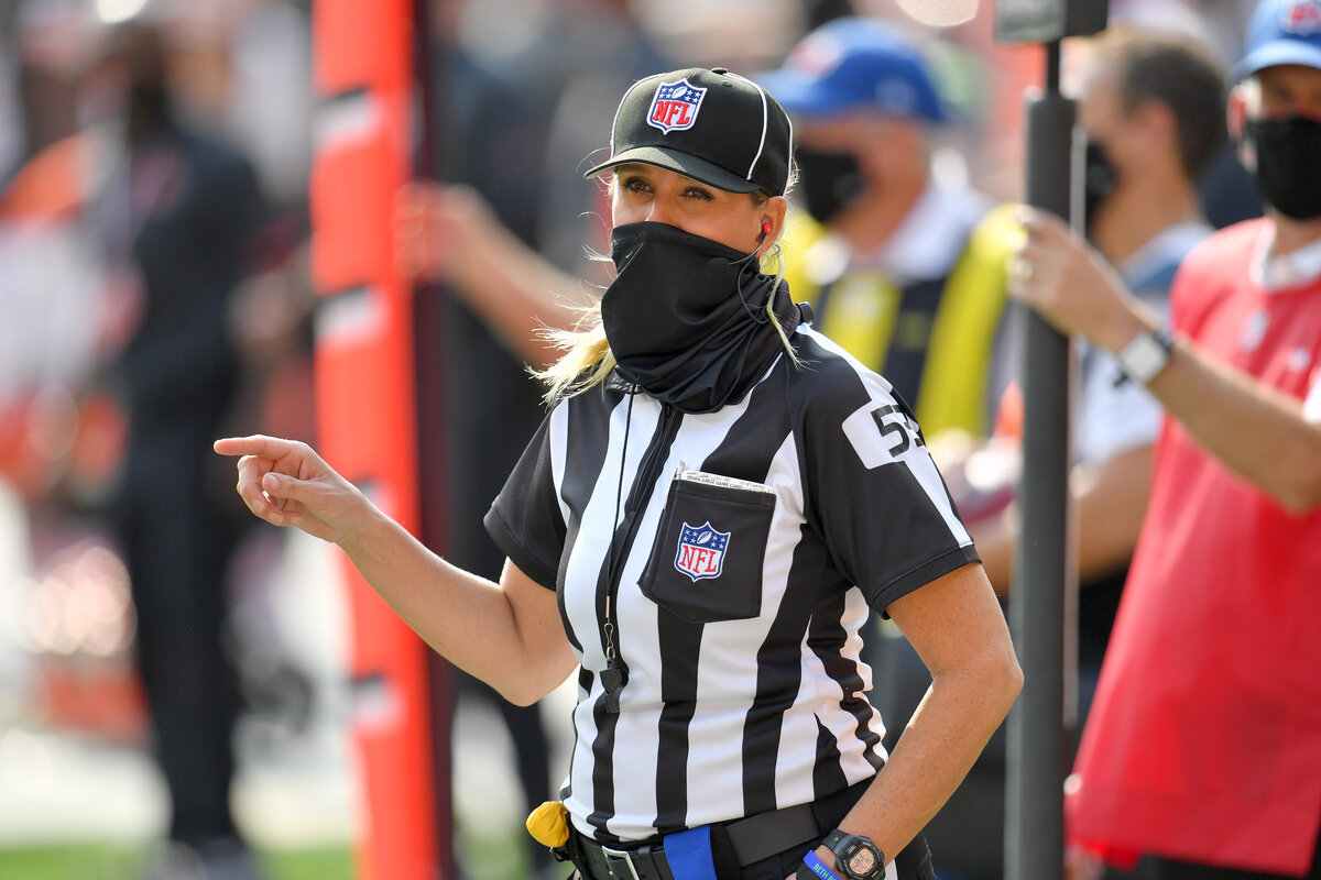 Sarah Thomas has been a full-time NFL official since 2015.