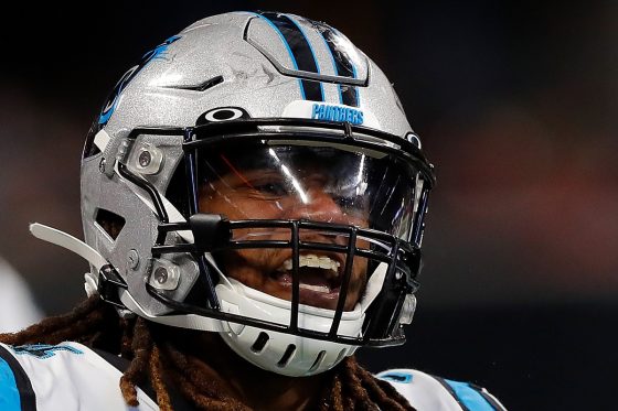 Carolina Panthers linebacker Shaq Thompson played minor league baseball before entering the NFL.