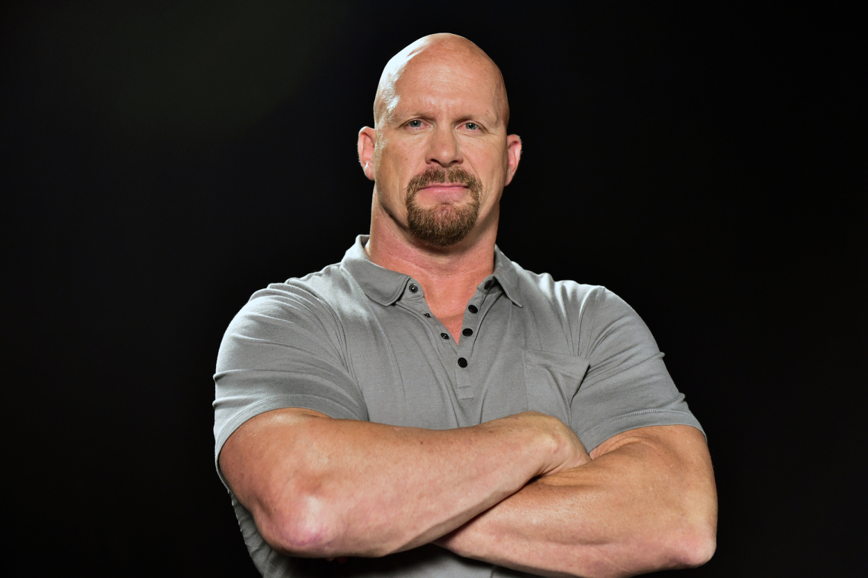 Stone Cold Steve Austin poses for a picture