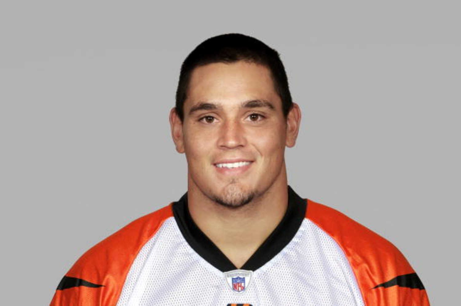 David Pollack poses for his Cincinnati Bengals headshot