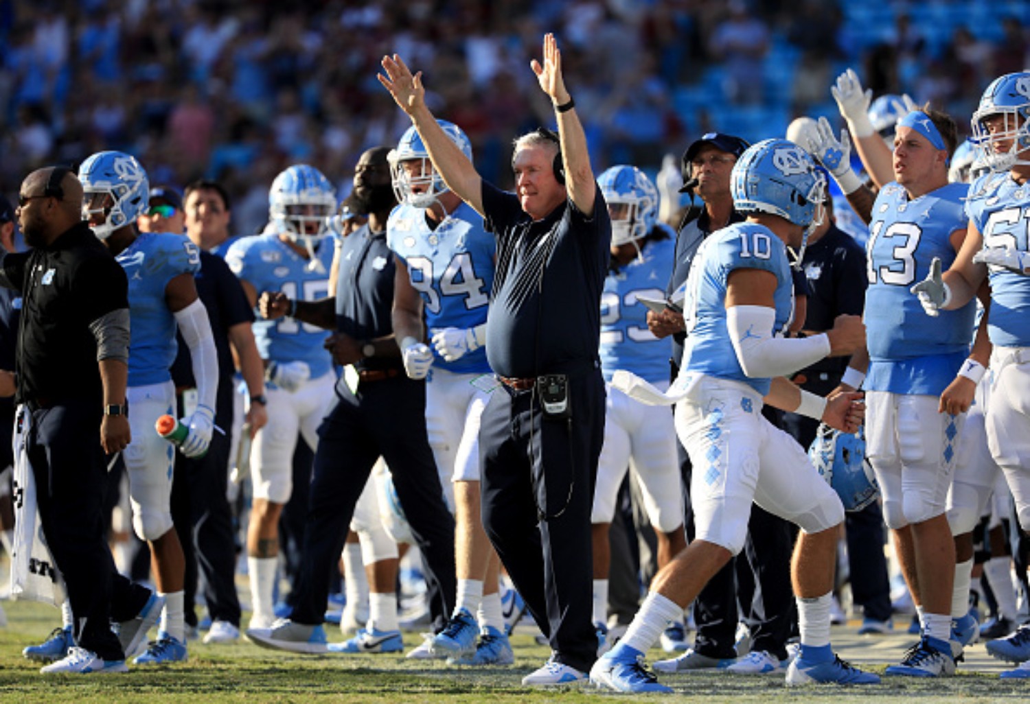 North Carolina's football team is ranked No. 5 in the country