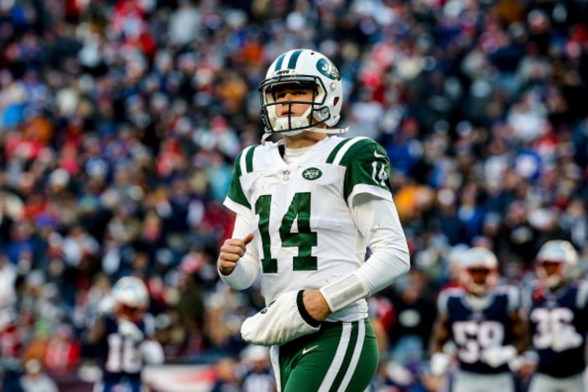 Sam Darnold received an encouraging message from backup QB Joe Flacco