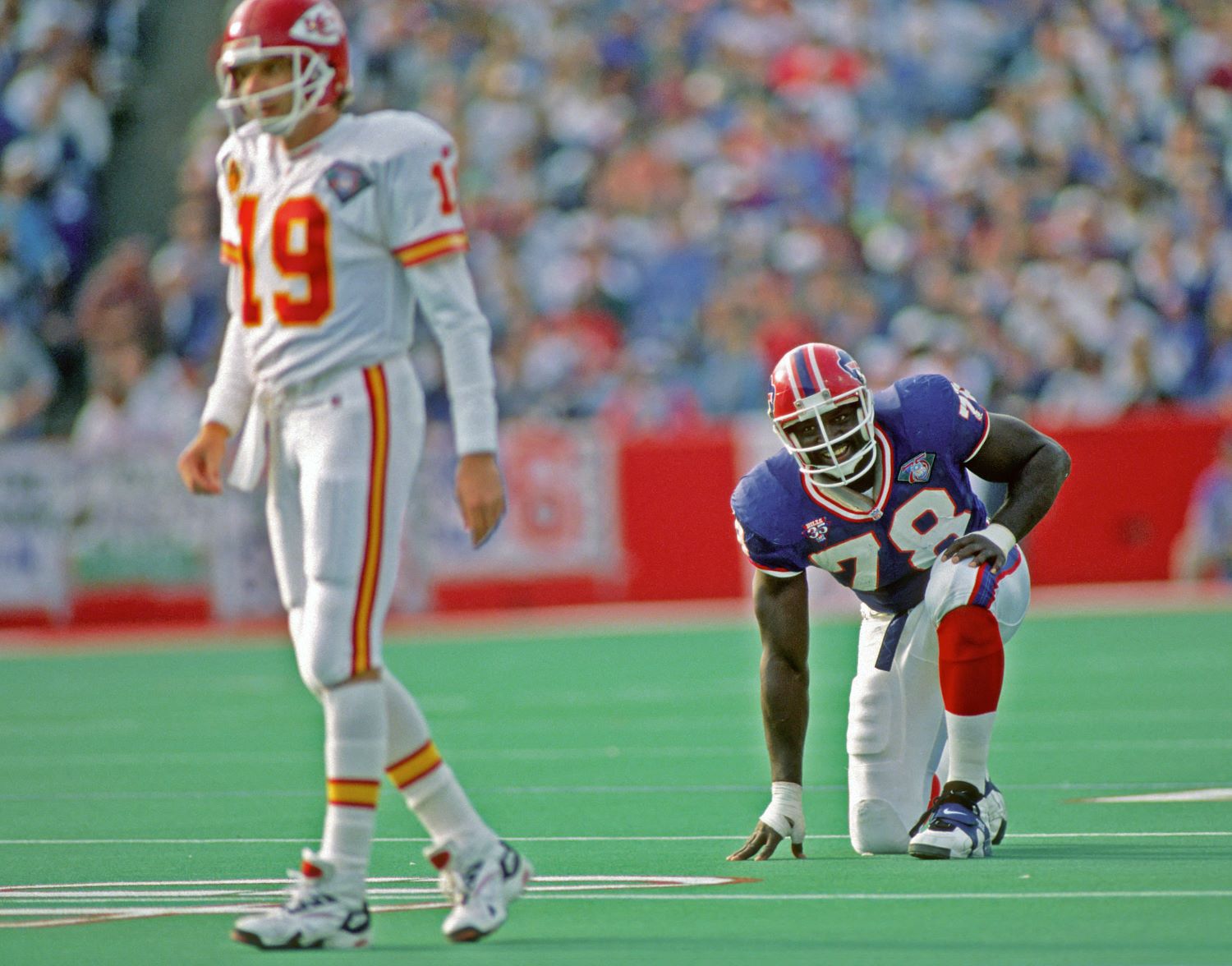 Bruce Smith has the most sacks in NFL history with 200 quarterback takedowns in 279 career games.