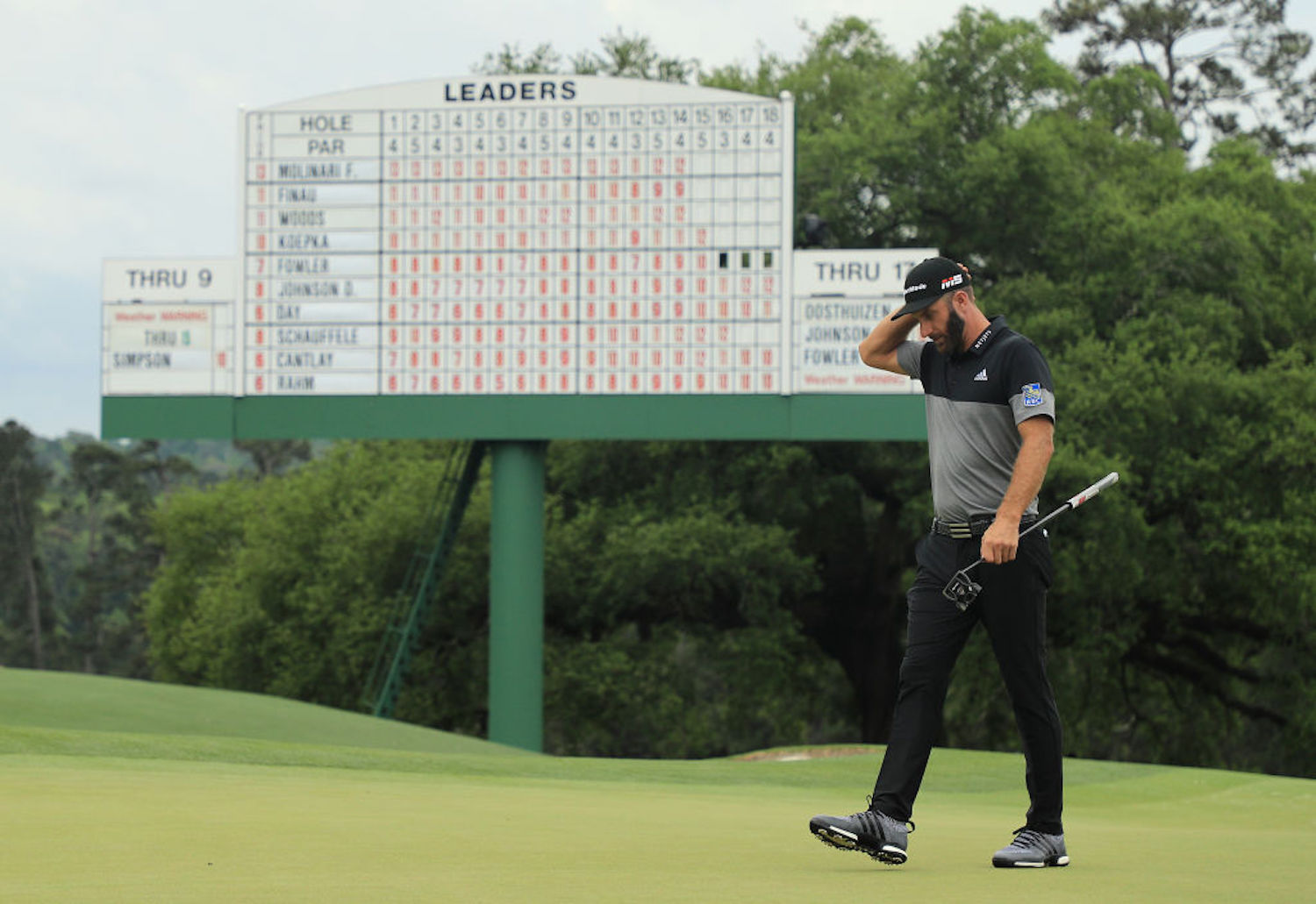 Dustin Johnson hasn't played since the U.S. Open because of a positive COVID-19 test, but he's back on the course just in time for The Masters.