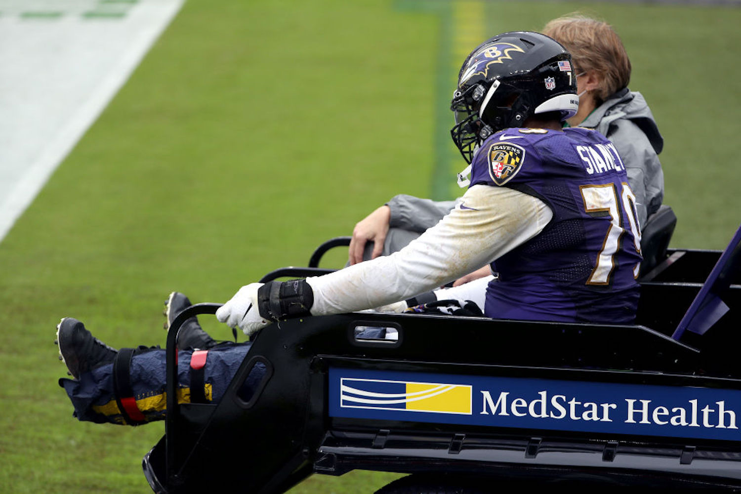 Ronnie Stanley signed a $98.75 million contract extension with the Ravens on Friday and suffered a devastating ankle injury two days later.