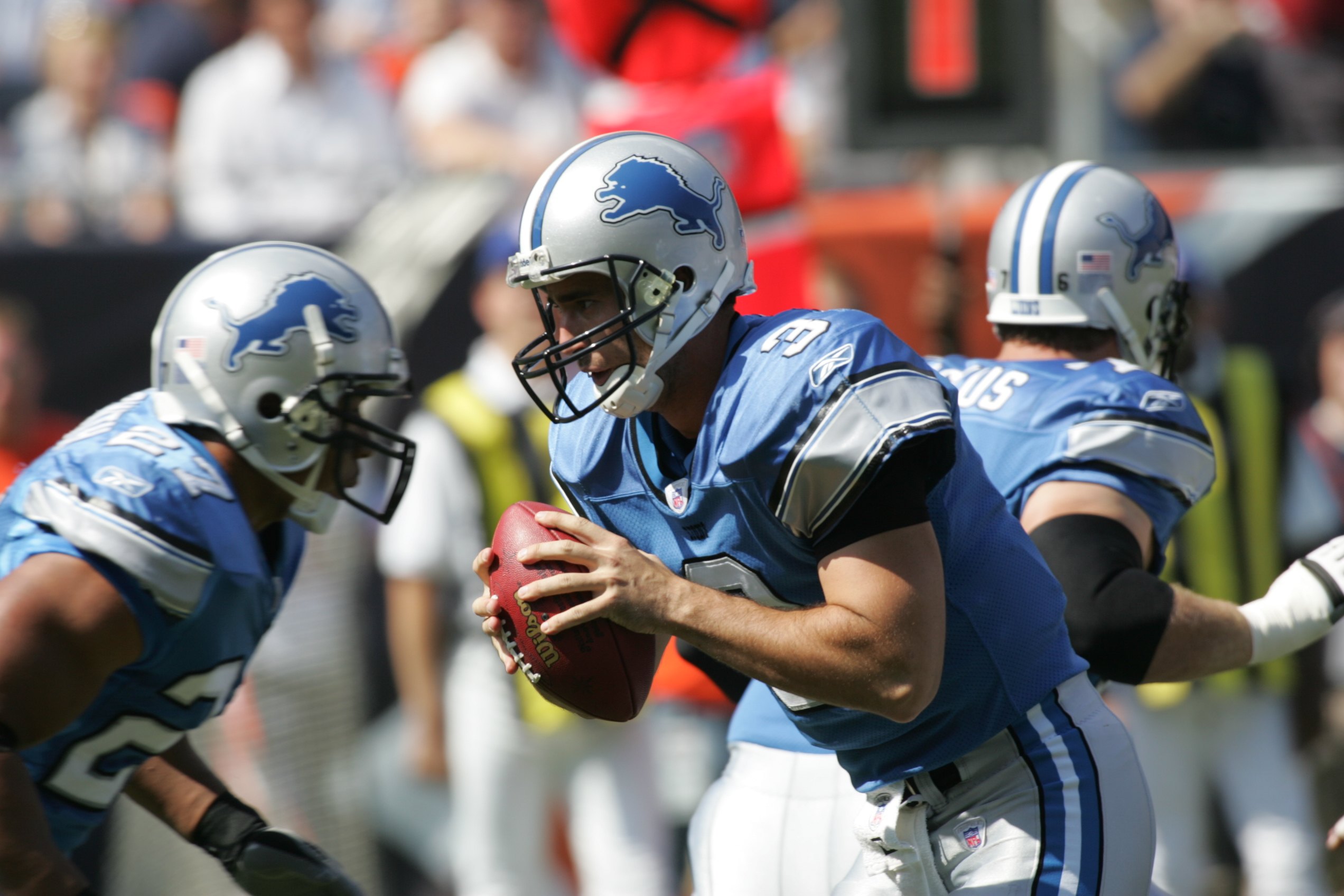 Joey Harrington was depressed when he was playing for the Detroit Lions.