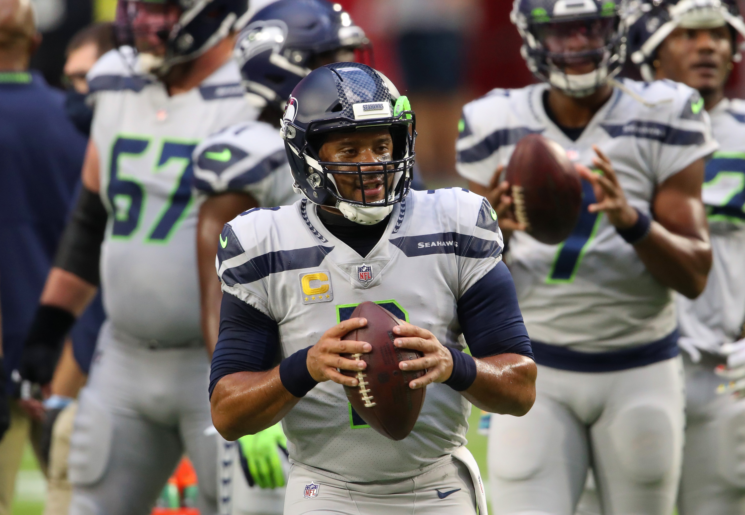 Russell Wilson of the Seattle Seahawks