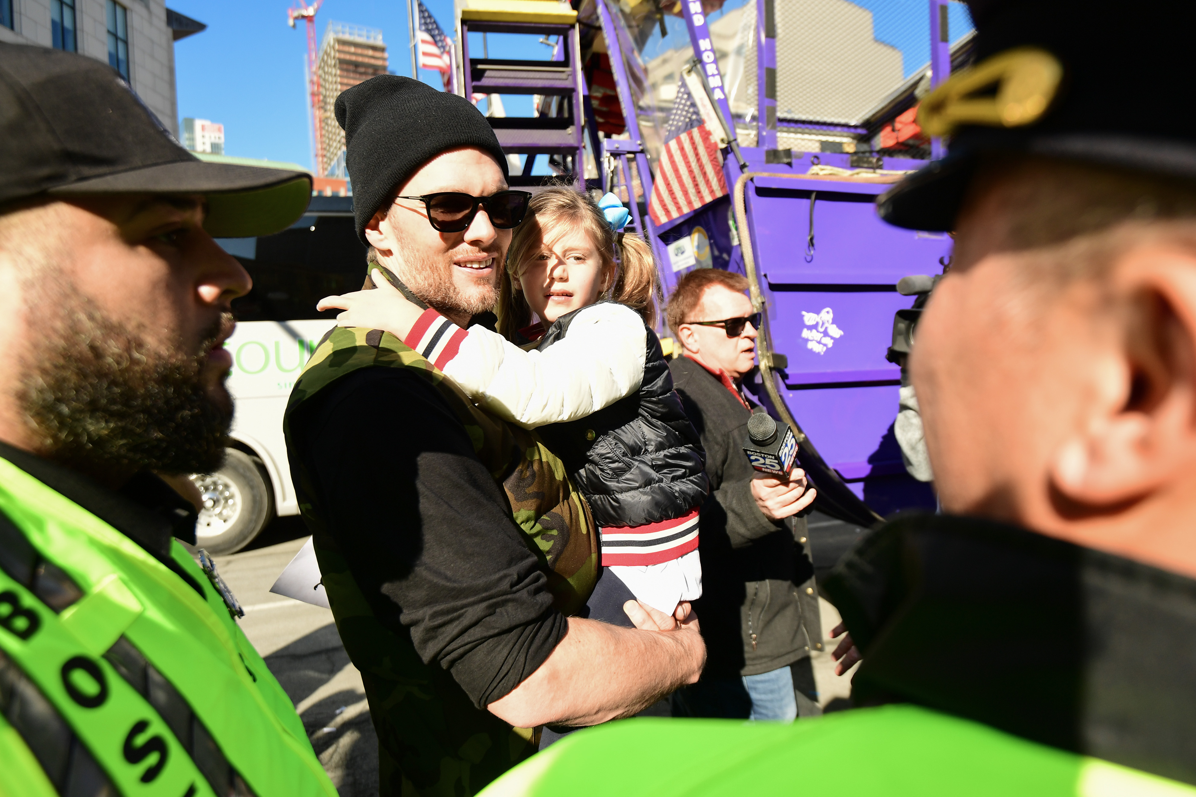 Tom Brady with his daughter Vivian