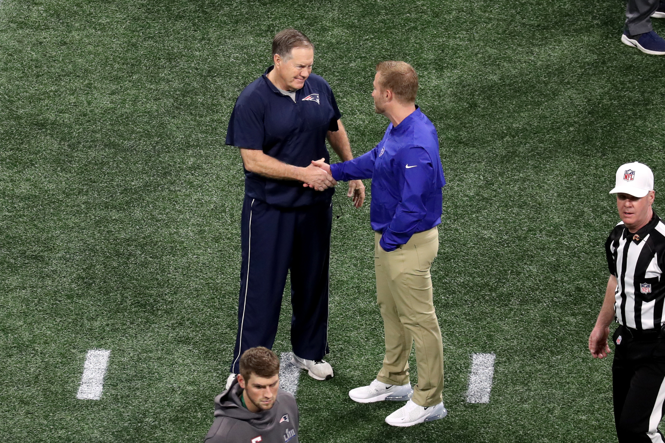 Bill Belichick was blunt with Sean McVay after the Patriots lost to the Rams on Thursday.
