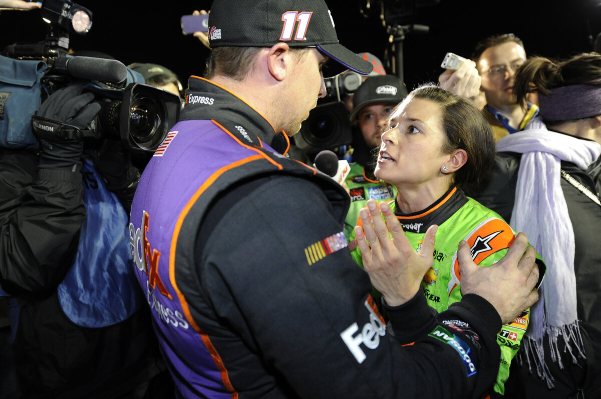 NASCAR drivers Danica Patrick and Denny Hamlin famously had a verbal altercation during the week of the 2015 Daytona 500. What happened between the two?