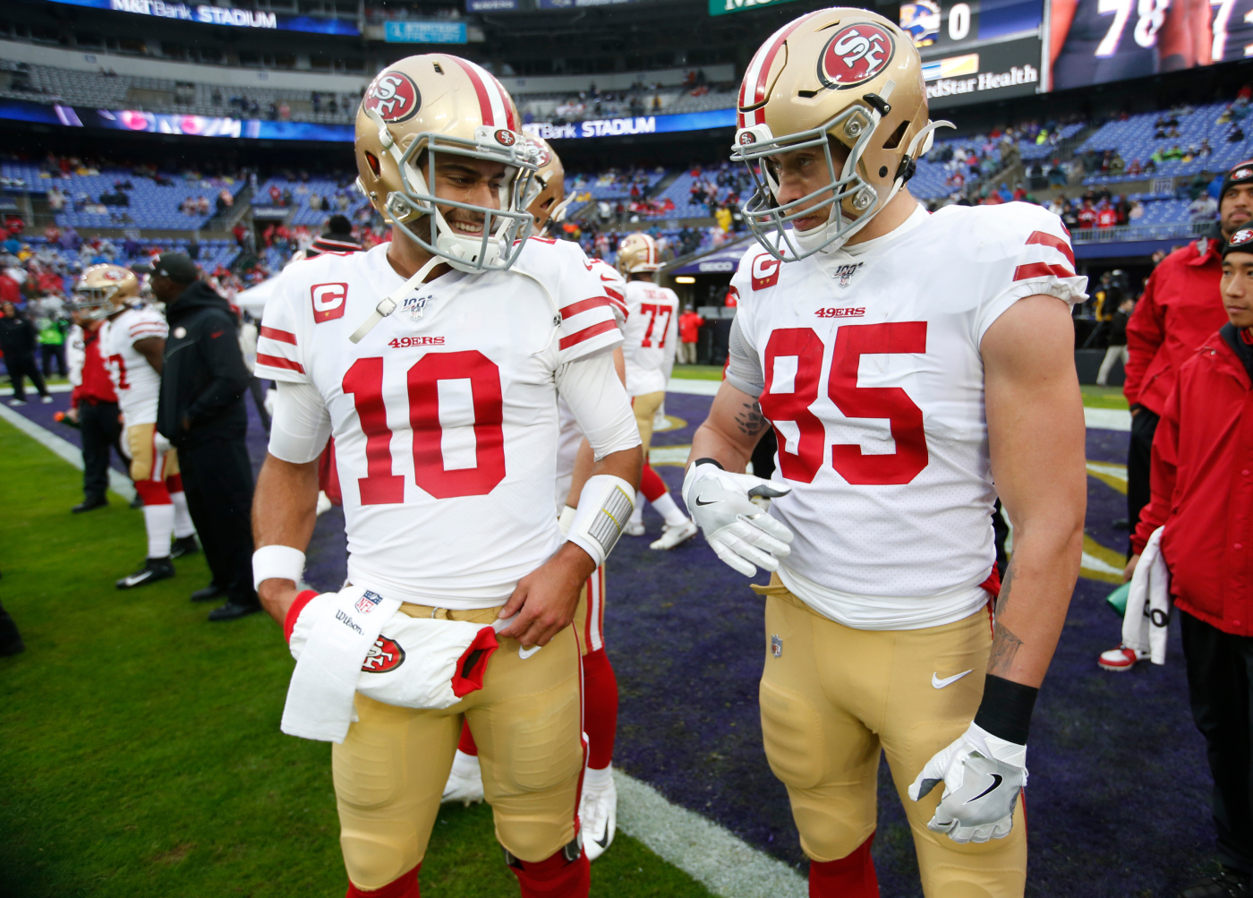Jimmy Garoppolo has had a roller-coaster career with the San Francisco 49ers. George Kittle now has a stern message about his quarterback.