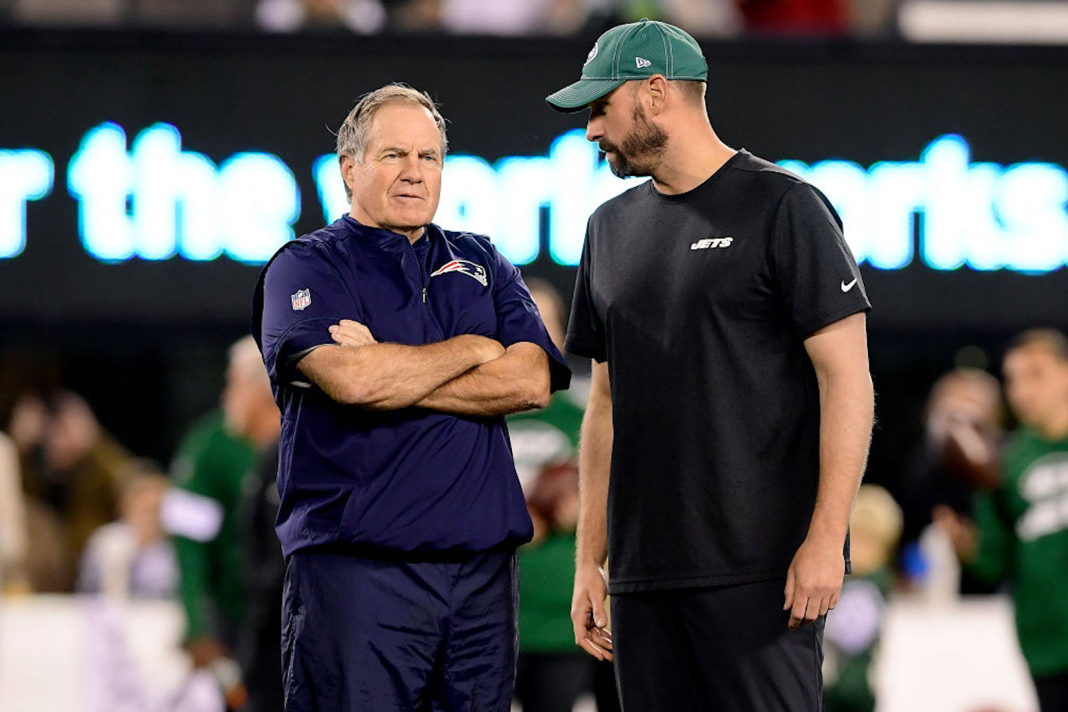 Bill Belichick Sends Puzzling Compliment to Adam Gase About His Coaching Abilities
