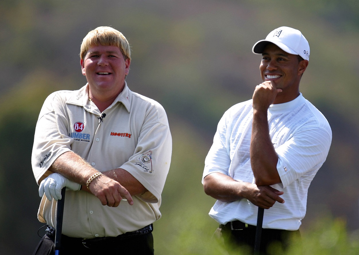 John Daly and Tiger Woods
