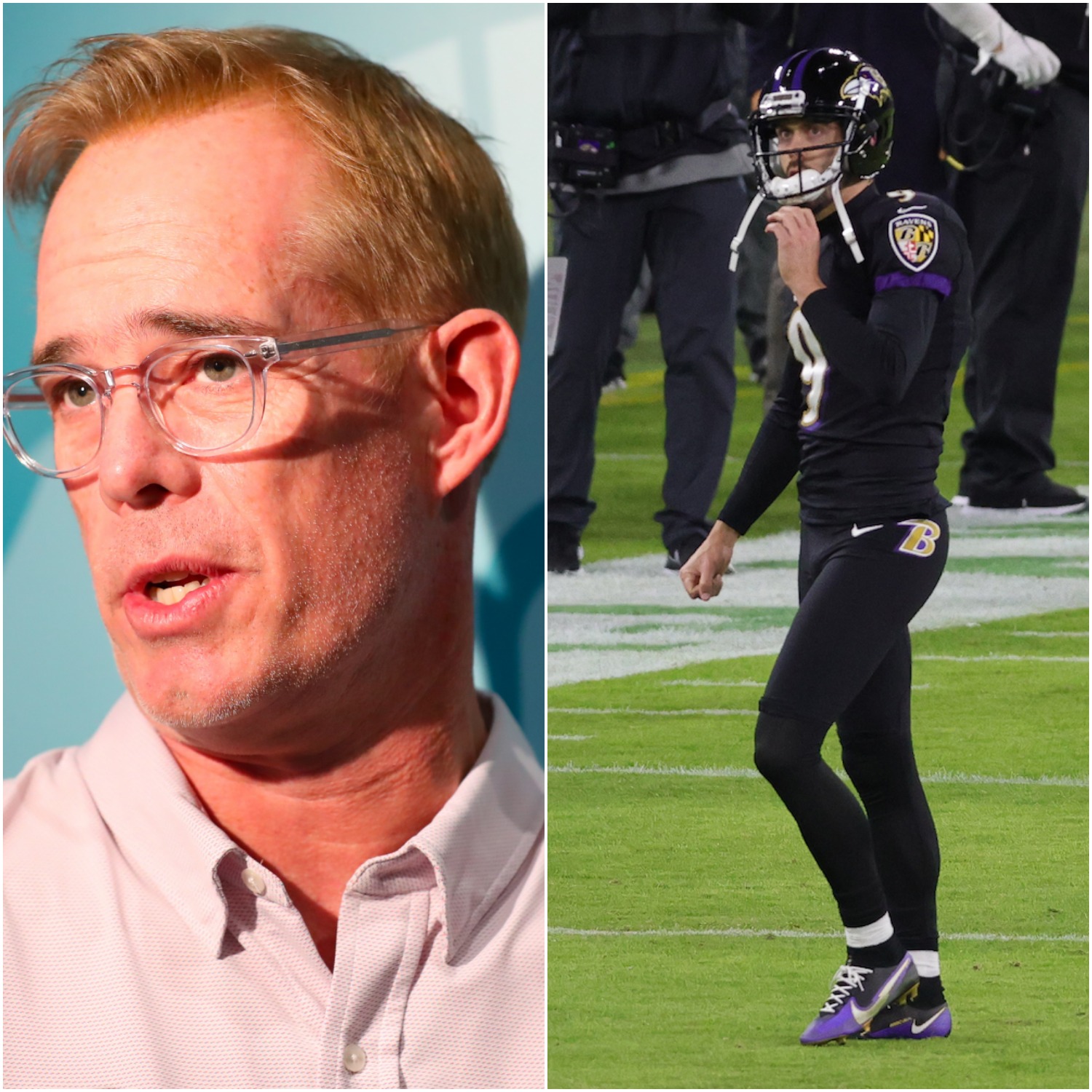 Justin Tucker and Joe Buck