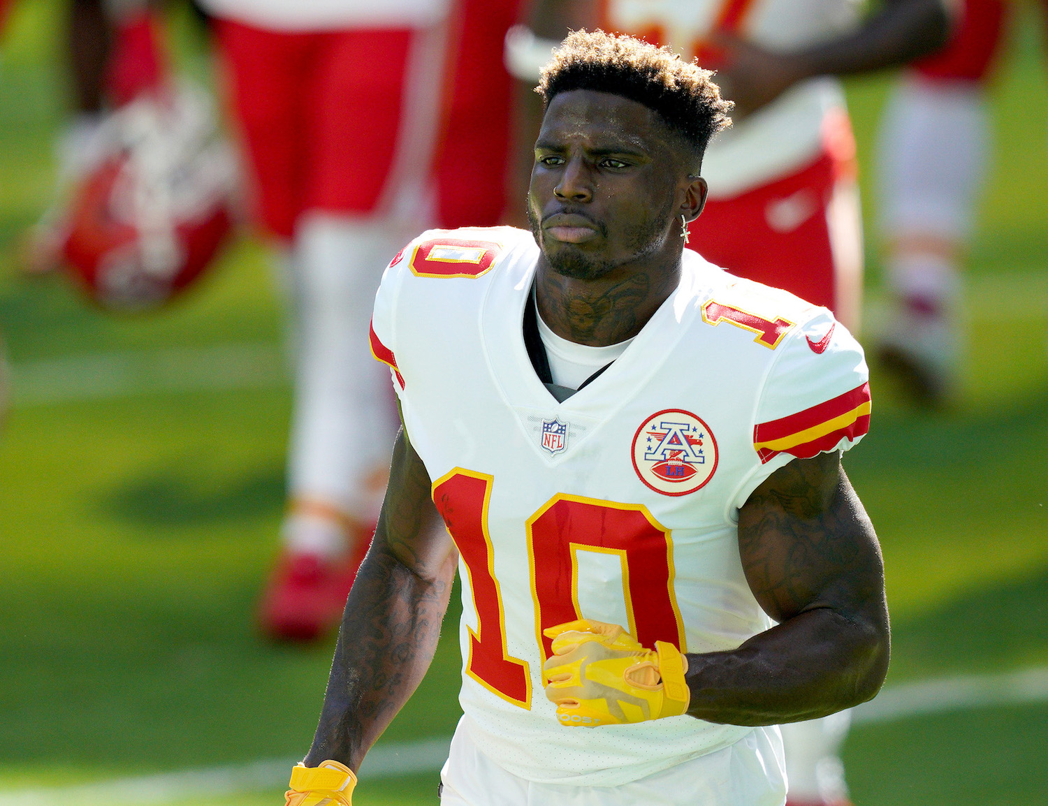 Kansas City Chiefs receiver Tyreek Hill appeared on the Week 15 injury report with a hamstring problem.