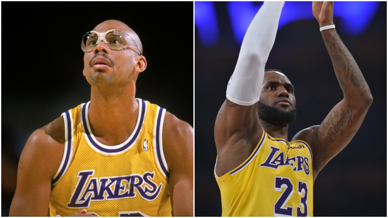 Kareem Abdul-Jabbar LeBron James NBA all-time scoring list